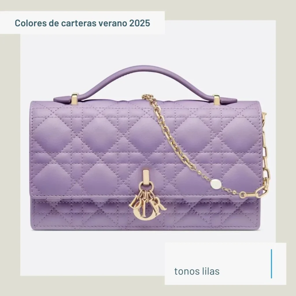 Carteras lila Tendencias verano 2025 Argentina