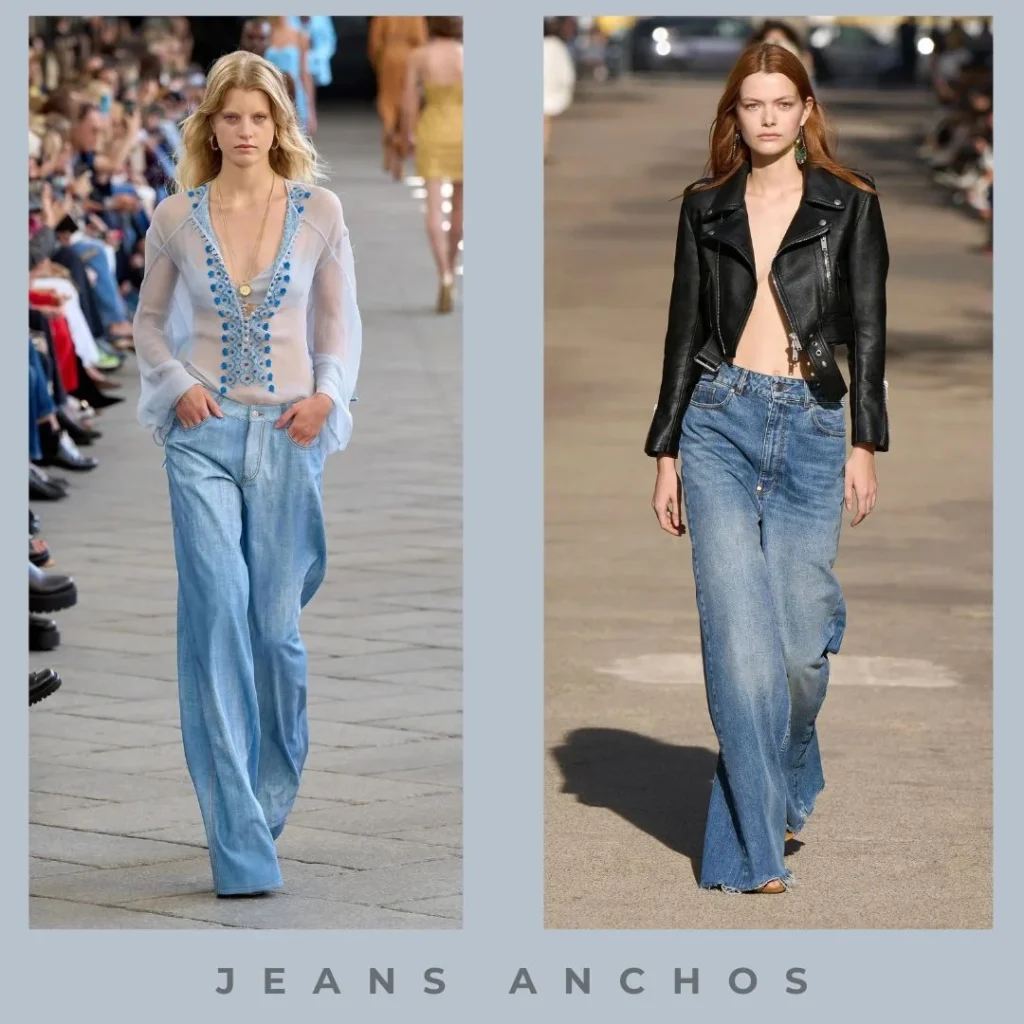 Jeans anchos moda verano 2025 Argentina