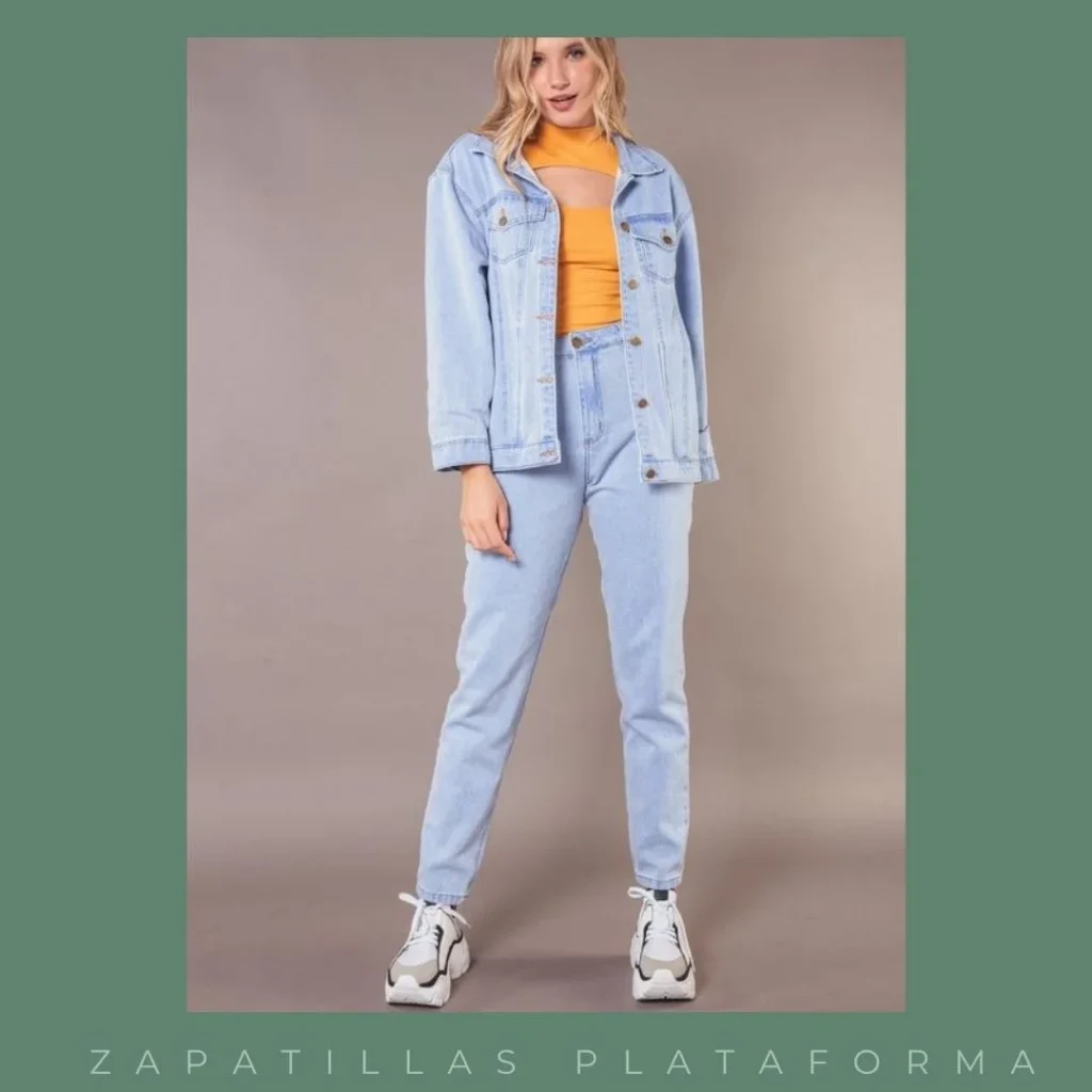 Outftis con zapatillas con plataformas para primavera 2024