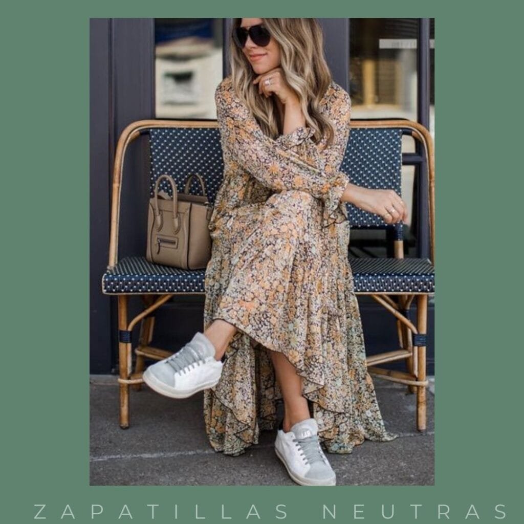 Outftis con zapatillas neutras para primavera 2024