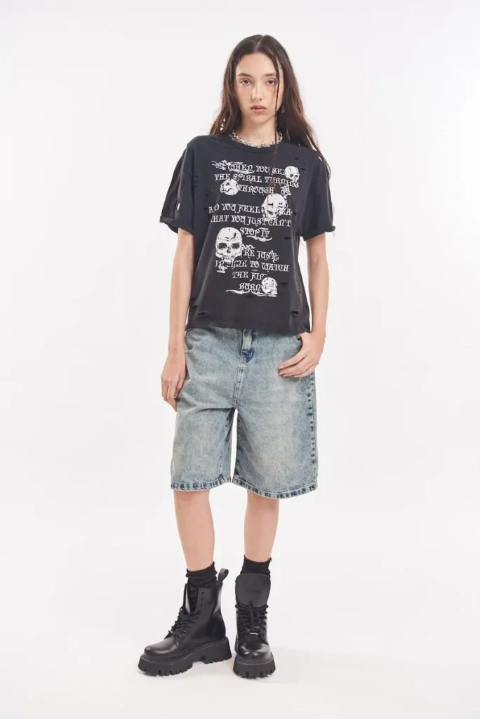 Outftis juvenil con bermuda para mujer 47 Street