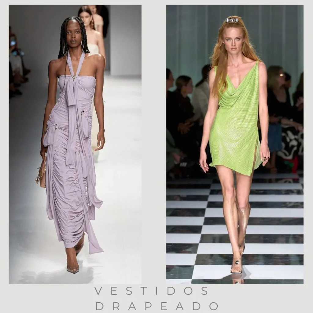 Vestidos Drapeados de moda verano 2025 Argentina