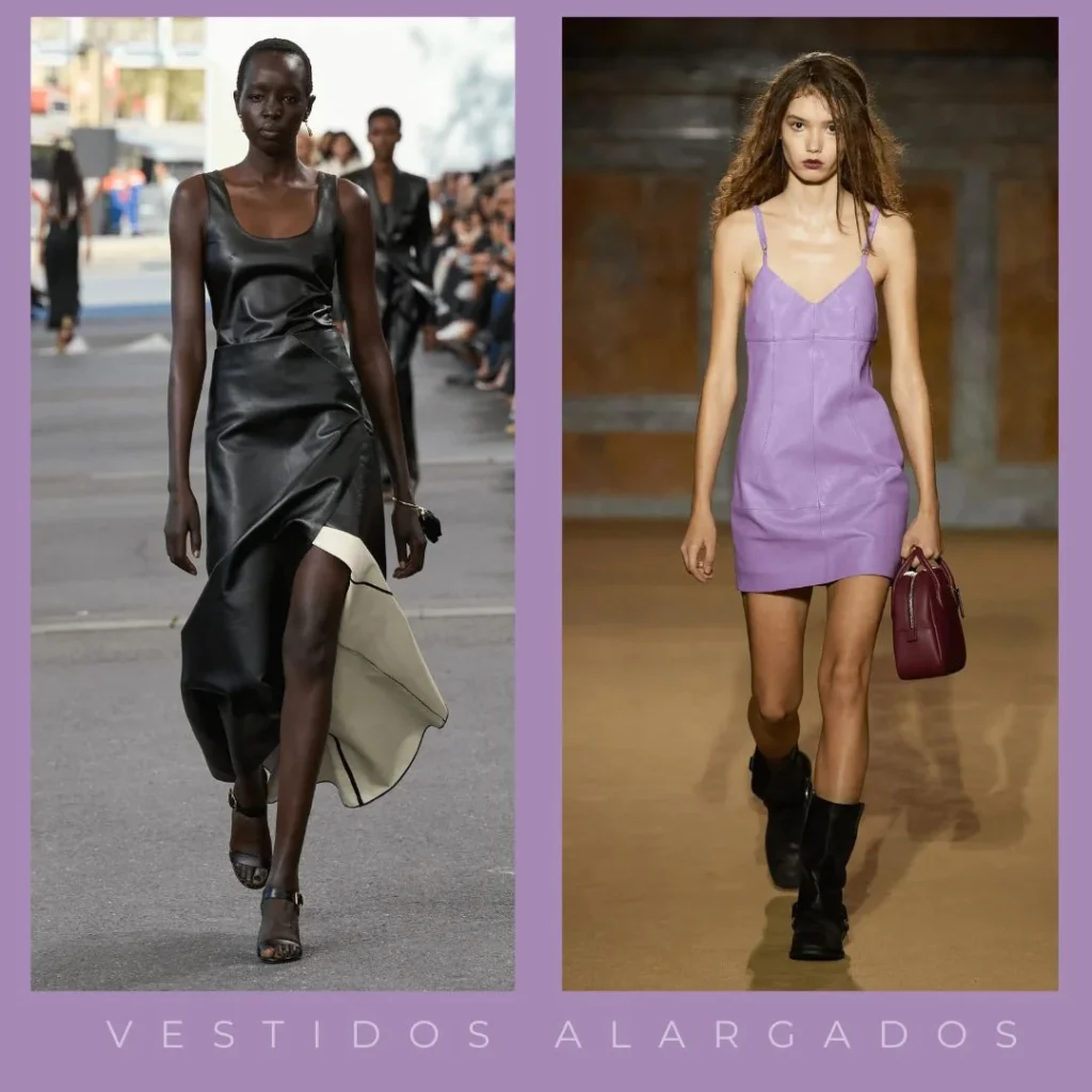 Vestidos de fiesta de cuero primavera 2024 Argentina