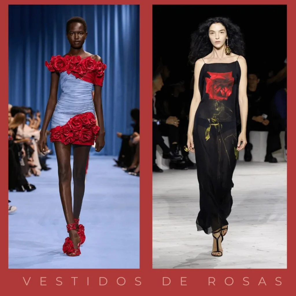 Vestidos de fiesta de rosas primavera 2024 Argentina