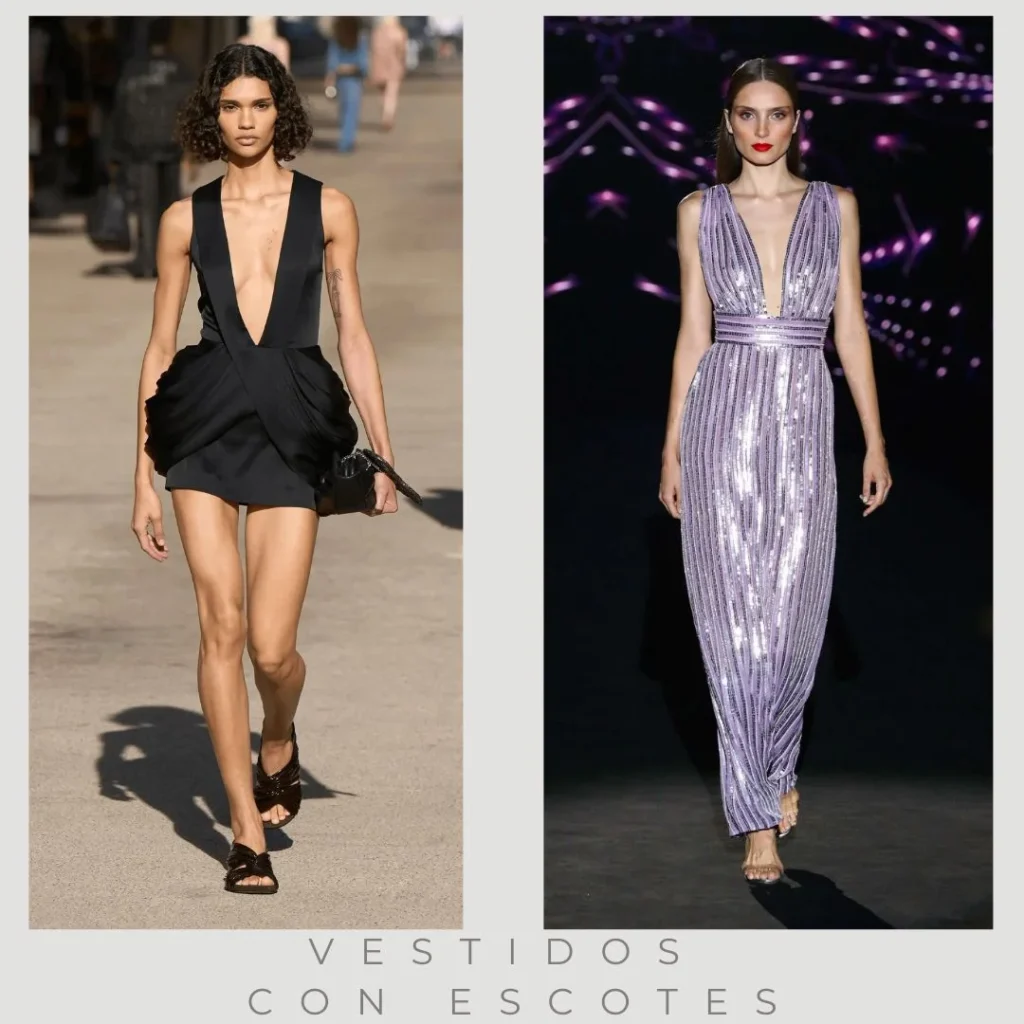 Vestidos escotados de moda verano 2025 Argentina