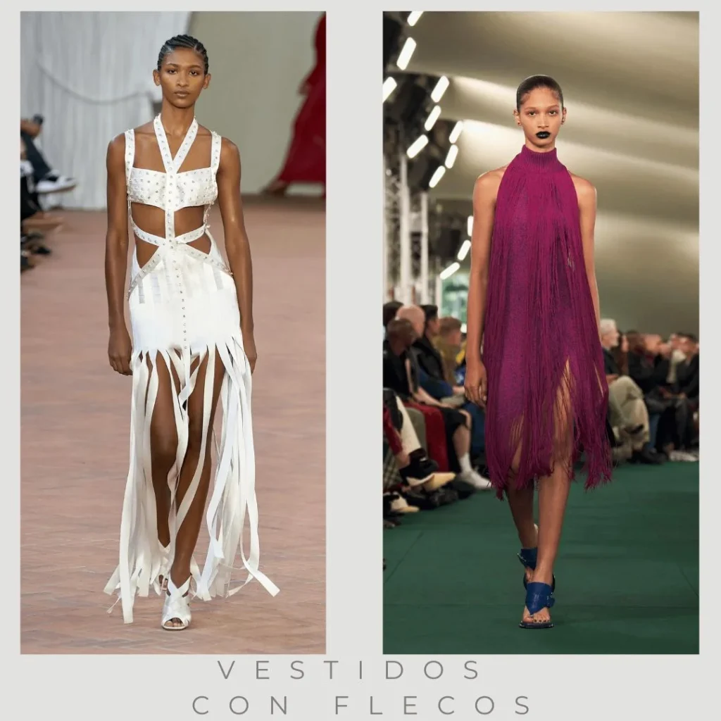 Vestidos flecos de moda verano 2025 Argentina