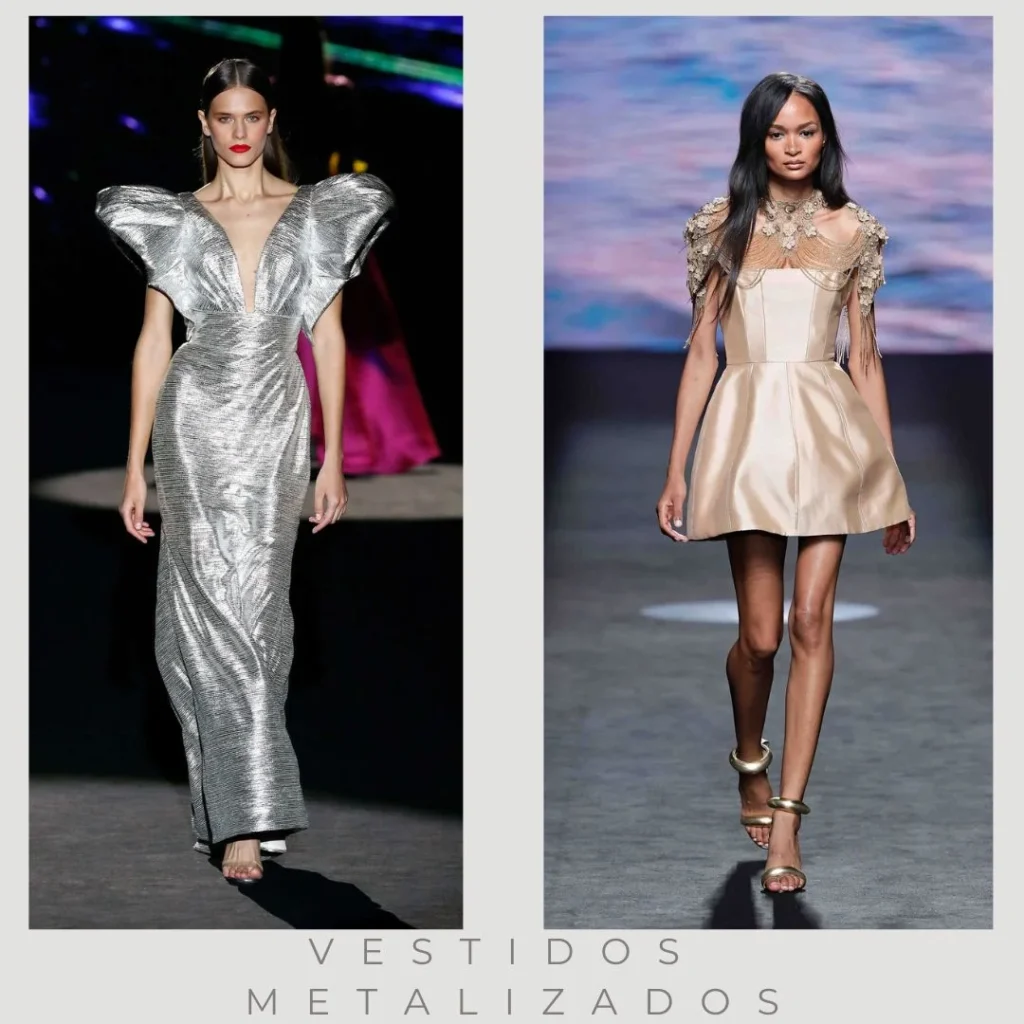 Vestidos plateados de moda verano 2025 Argentina