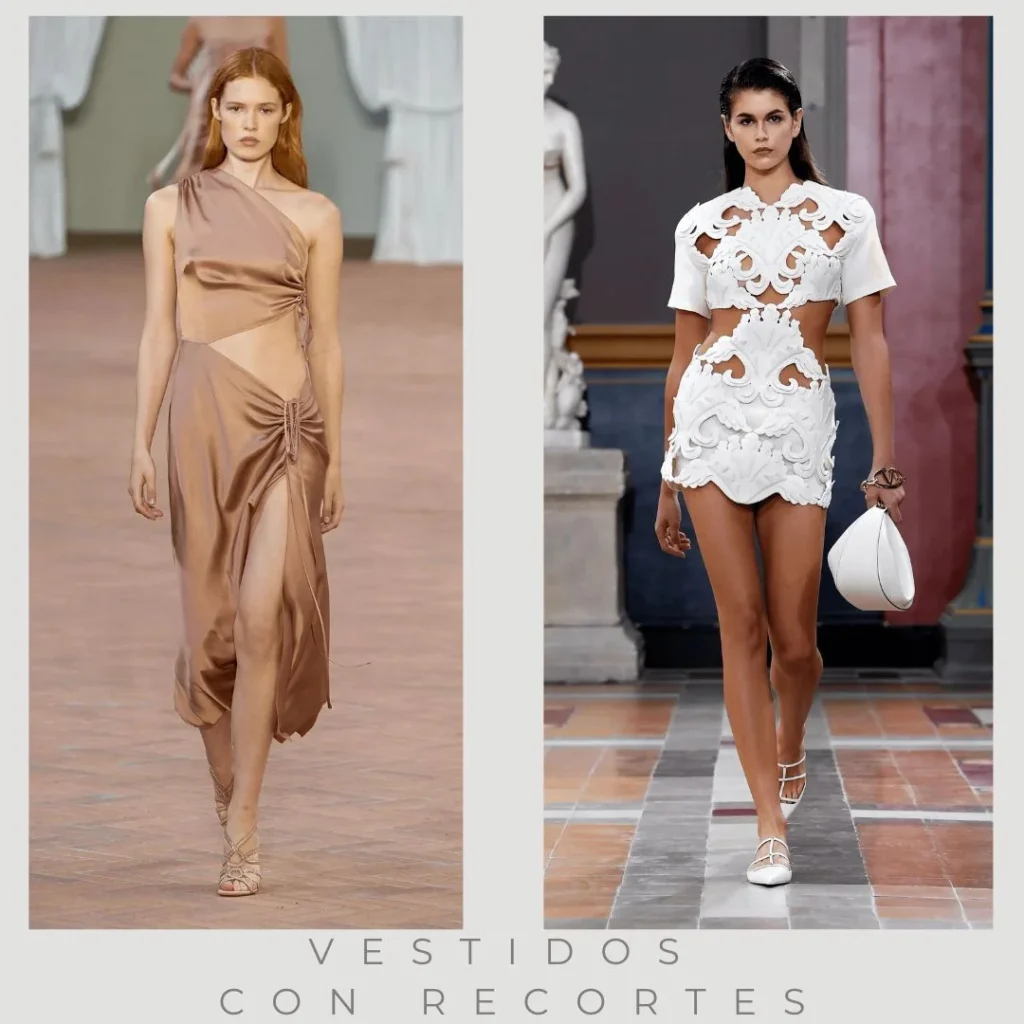 Vestidos recortes de moda verano 2025 Argentina
