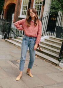 Outfit casual para primavera con cadigan tejido