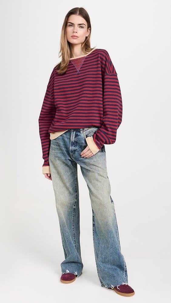 Outfit para dia de campo informal buzo y jeans