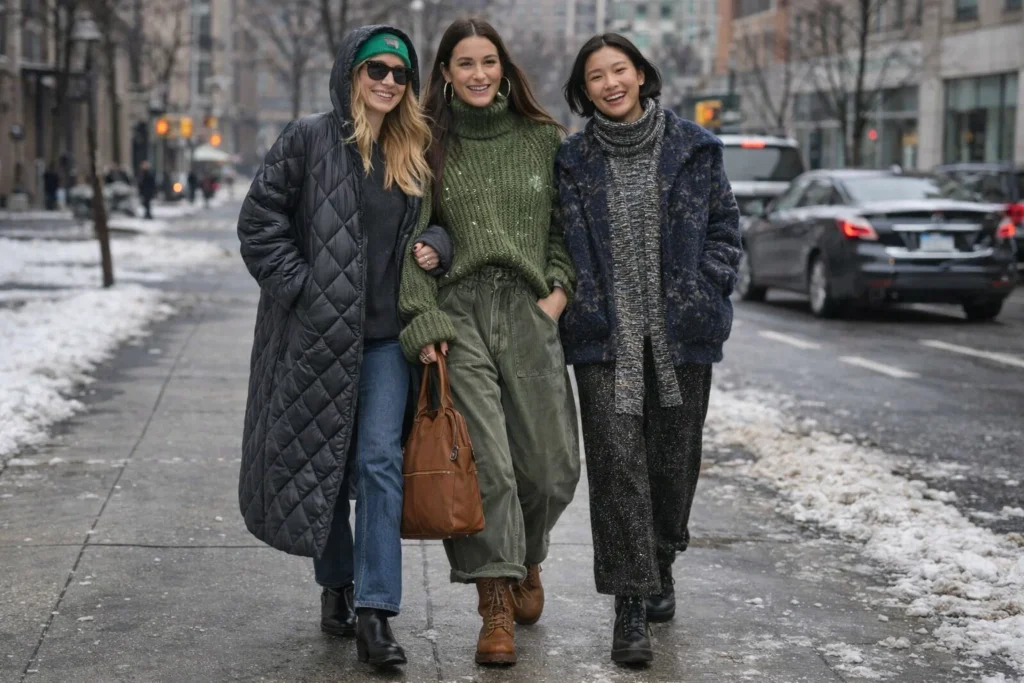 outfit oversize invierno 2026