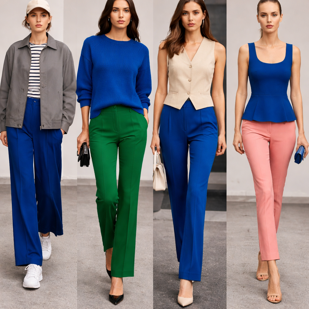 como combinar azul electrico