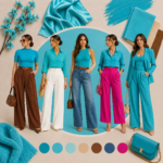 como combinar ropa color turquesa