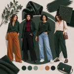 como combinar ropa verde oscuro