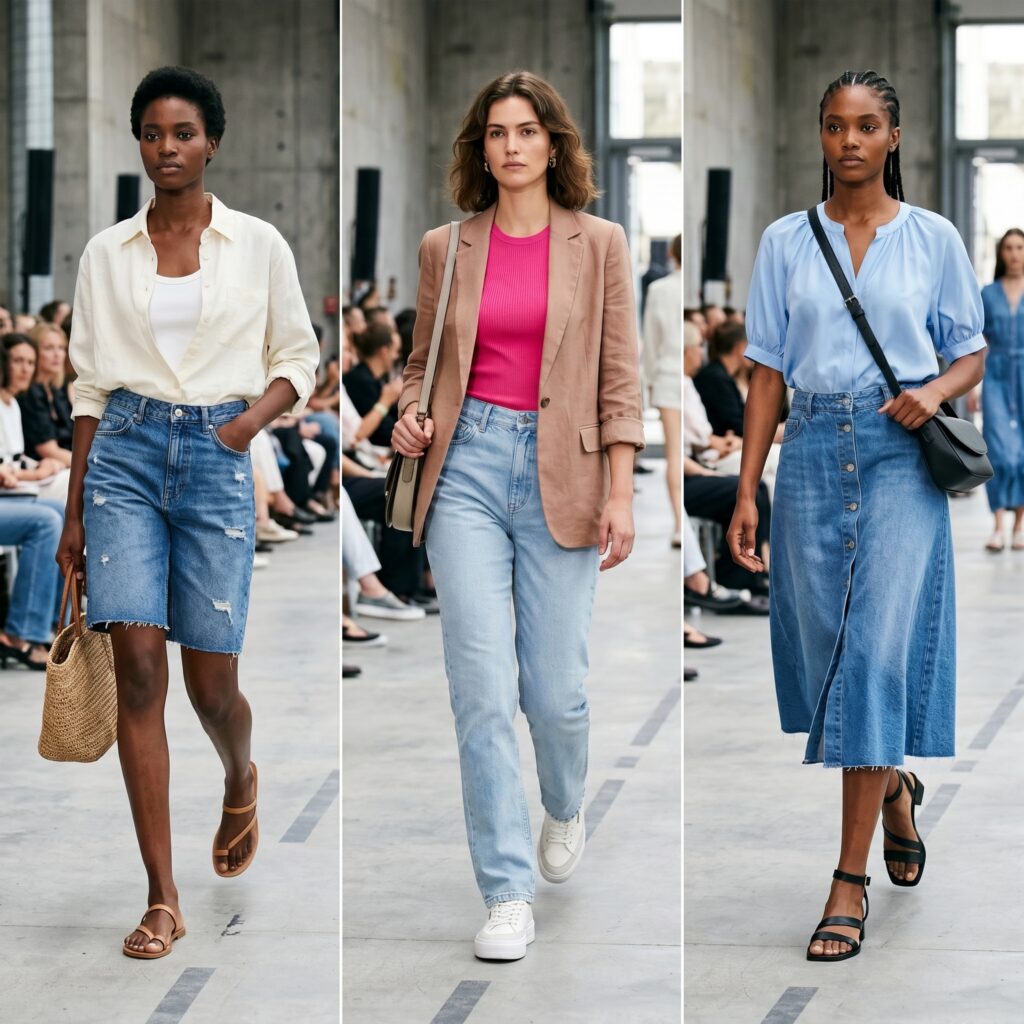Denim clásico y funcional verano 2027
