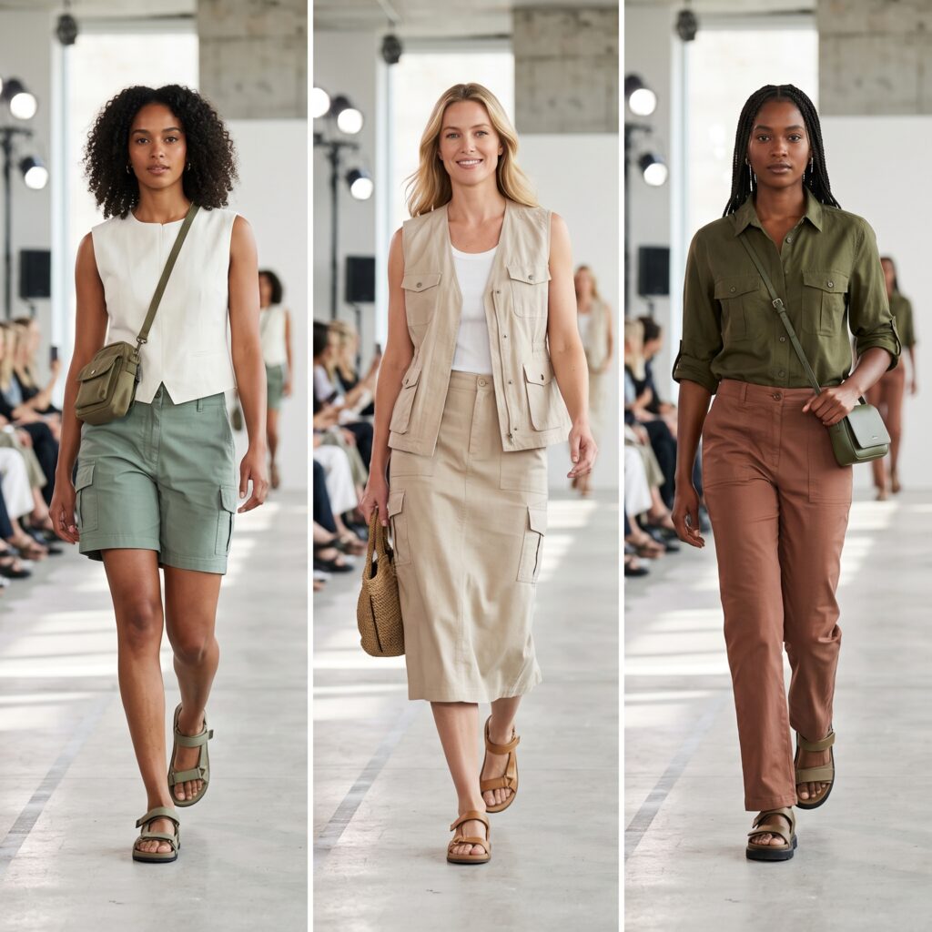 Utilitario y military luxe verano 2027