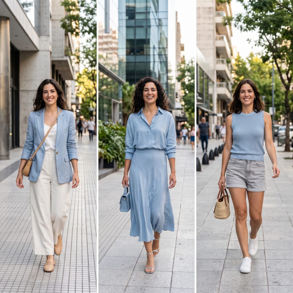 celeste Color de moda verano 2027